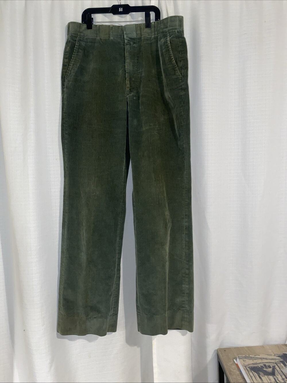 ROOTS green Corduroy Pants Vintage 70’s Old School W32/33
